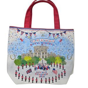 HARRODS Harry & Meghan Royal Wedding Canvas Tote Bag Sturdy Large Durable 2018